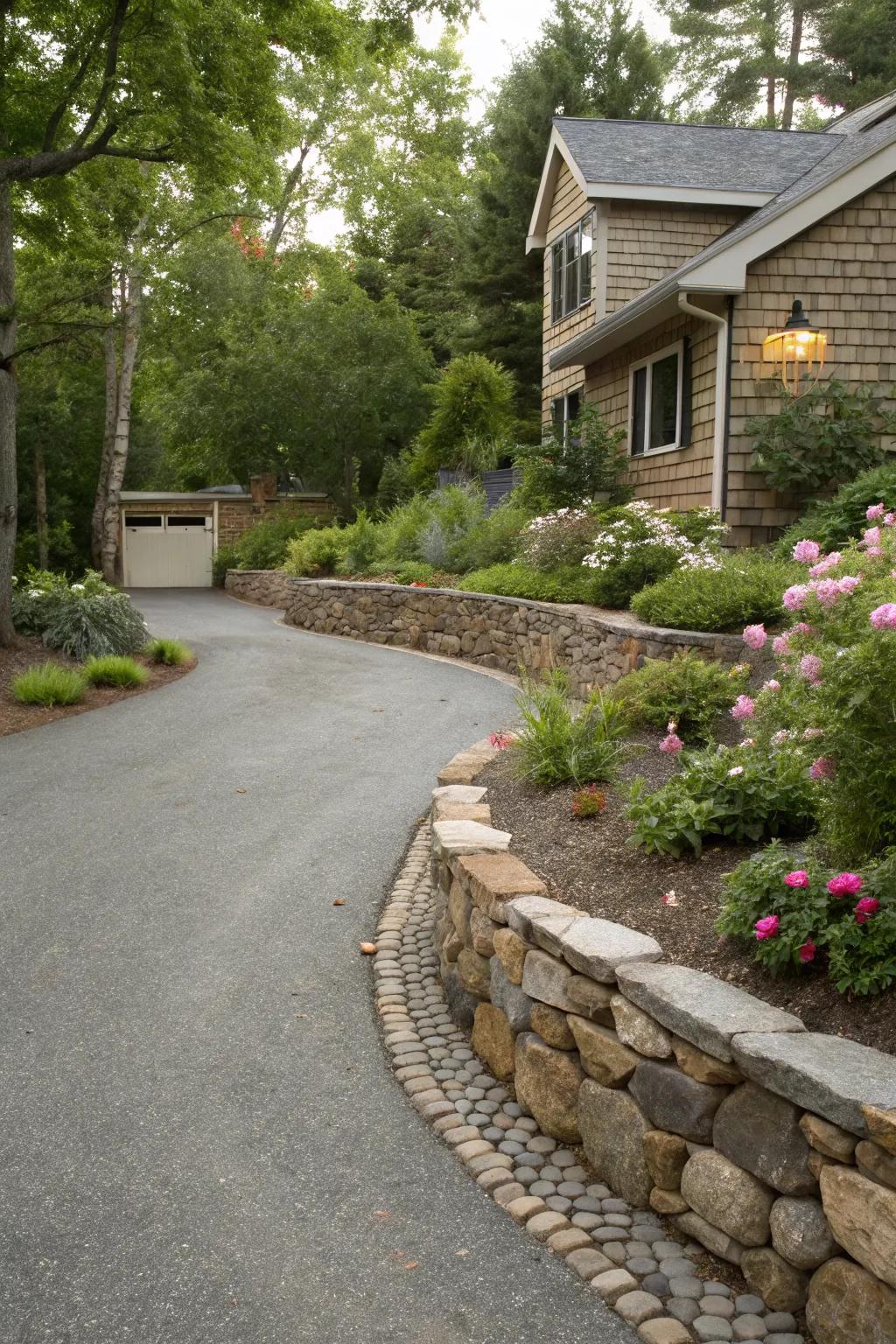Natural stone provides a classic and cohesive look.