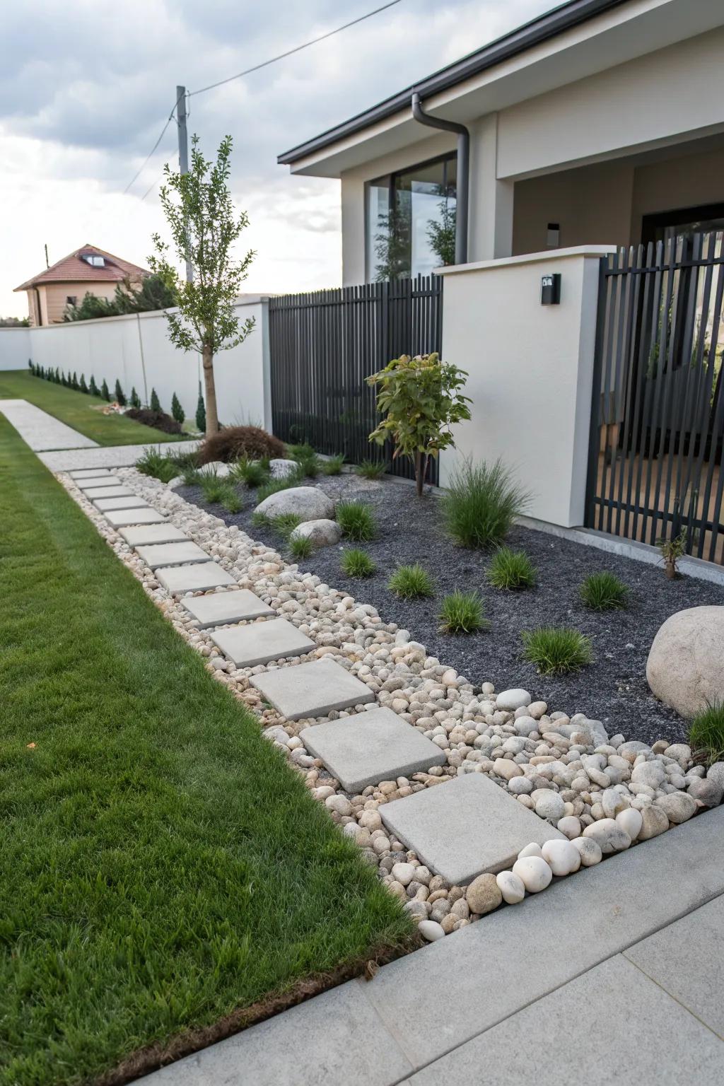 A modern minimalist rock design that exudes elegance and simplicity.