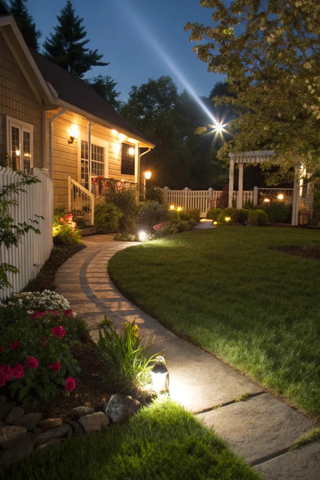 Create a dynamic atmosphere with varied light intensities.
