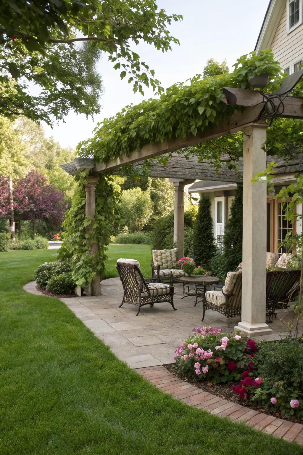 Enjoy your yard in comfort with shade structures.