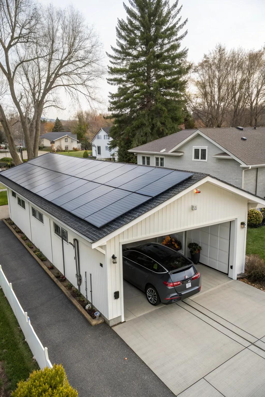 Harness the sun with an integrated solar roof.