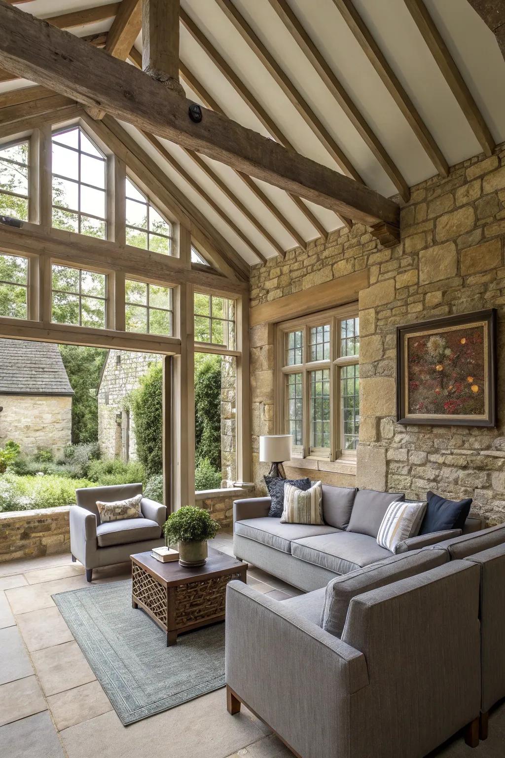 A harmonious blend of traditional and modern styles.