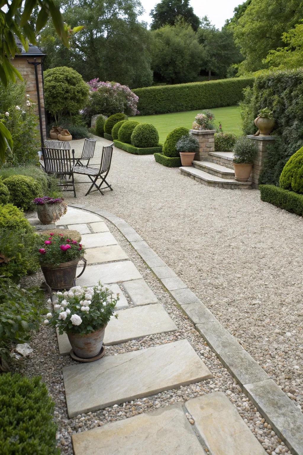 Seamless transitions create a cohesive landscape.