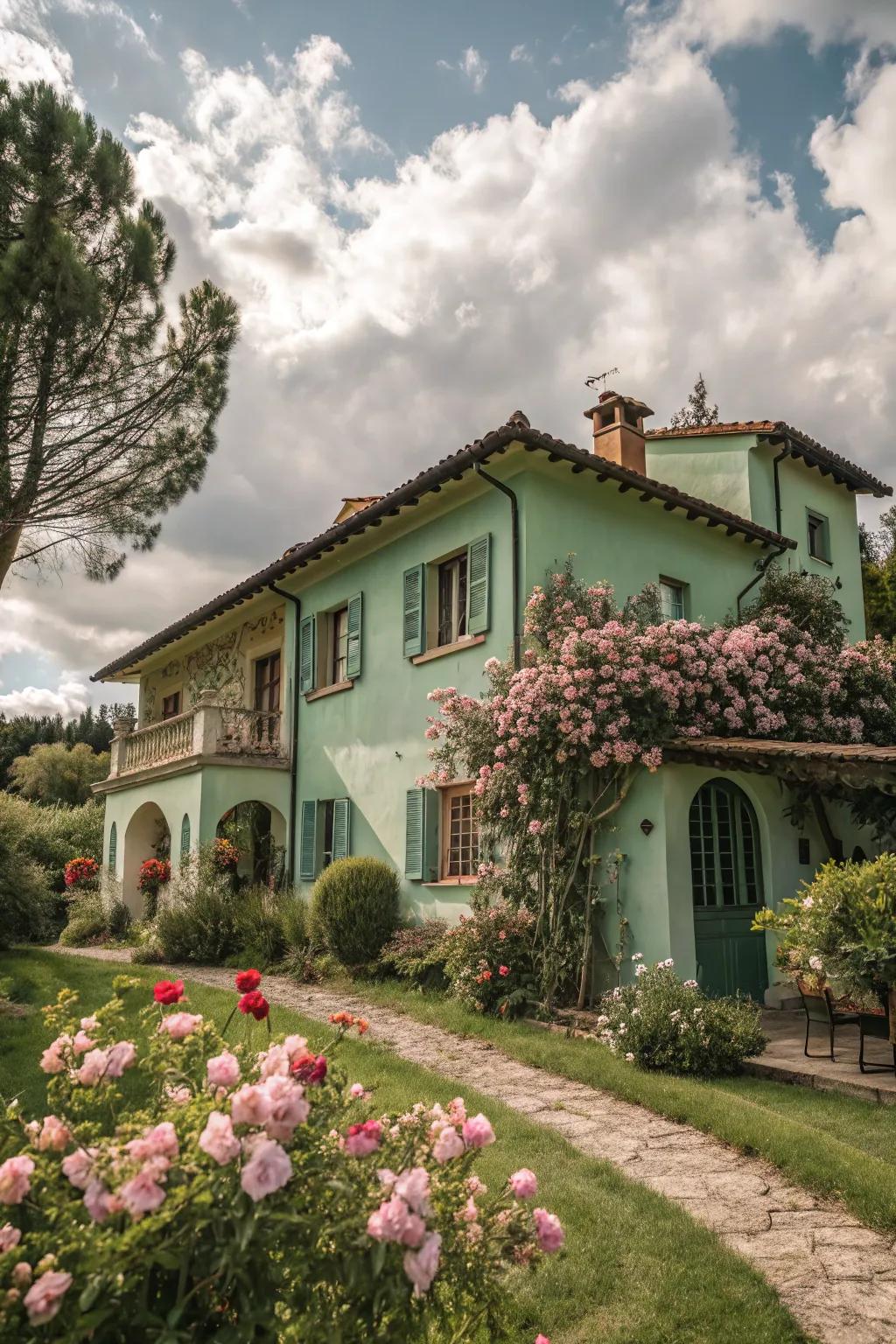 Celadon green brings understated elegance to your home.