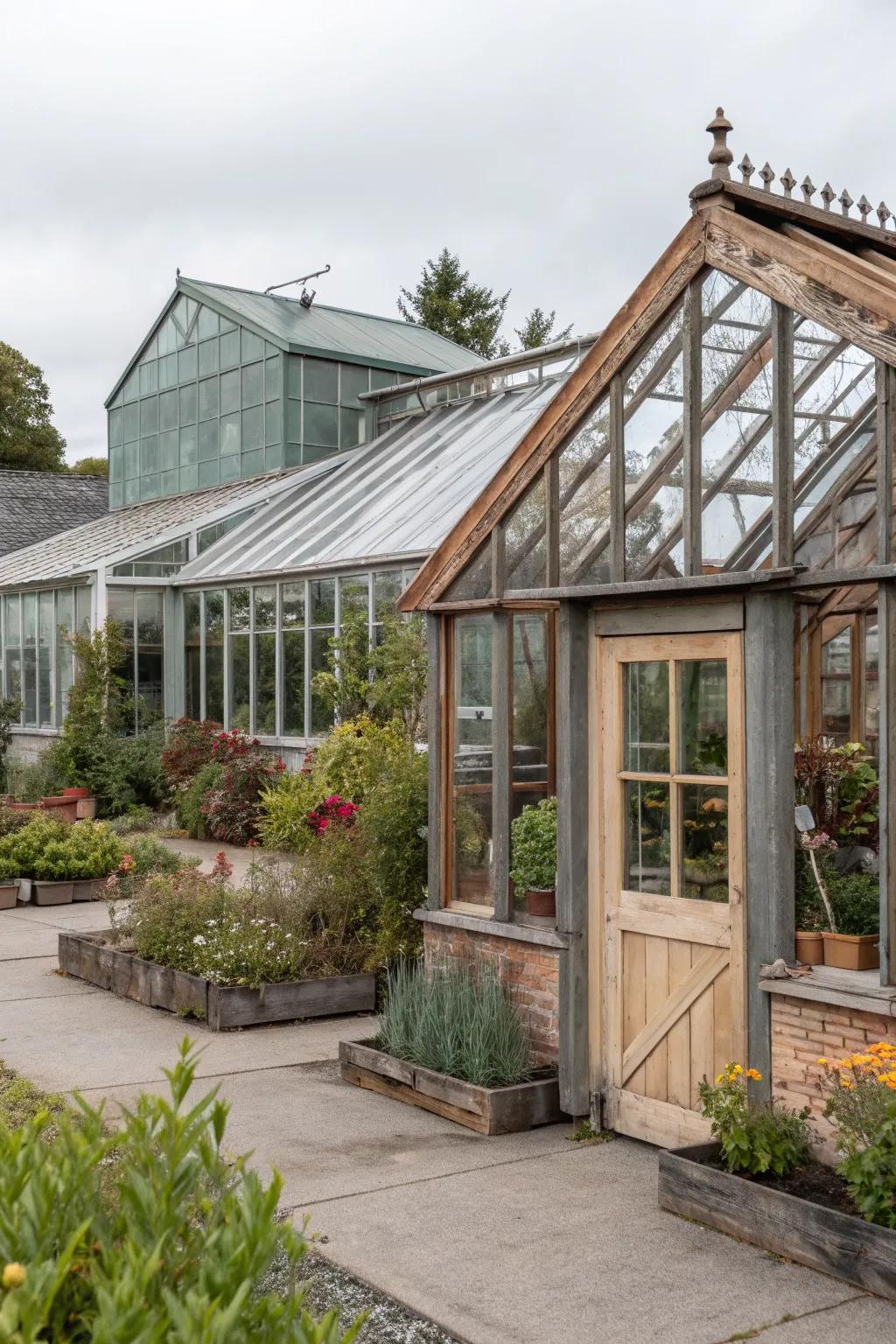 Different architectural styles add unique character to your greenhouse.