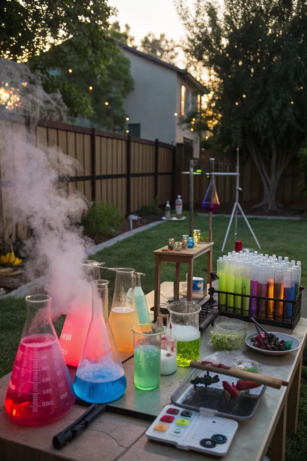 Channel your inner Frankenstein with a mad scientist lab.