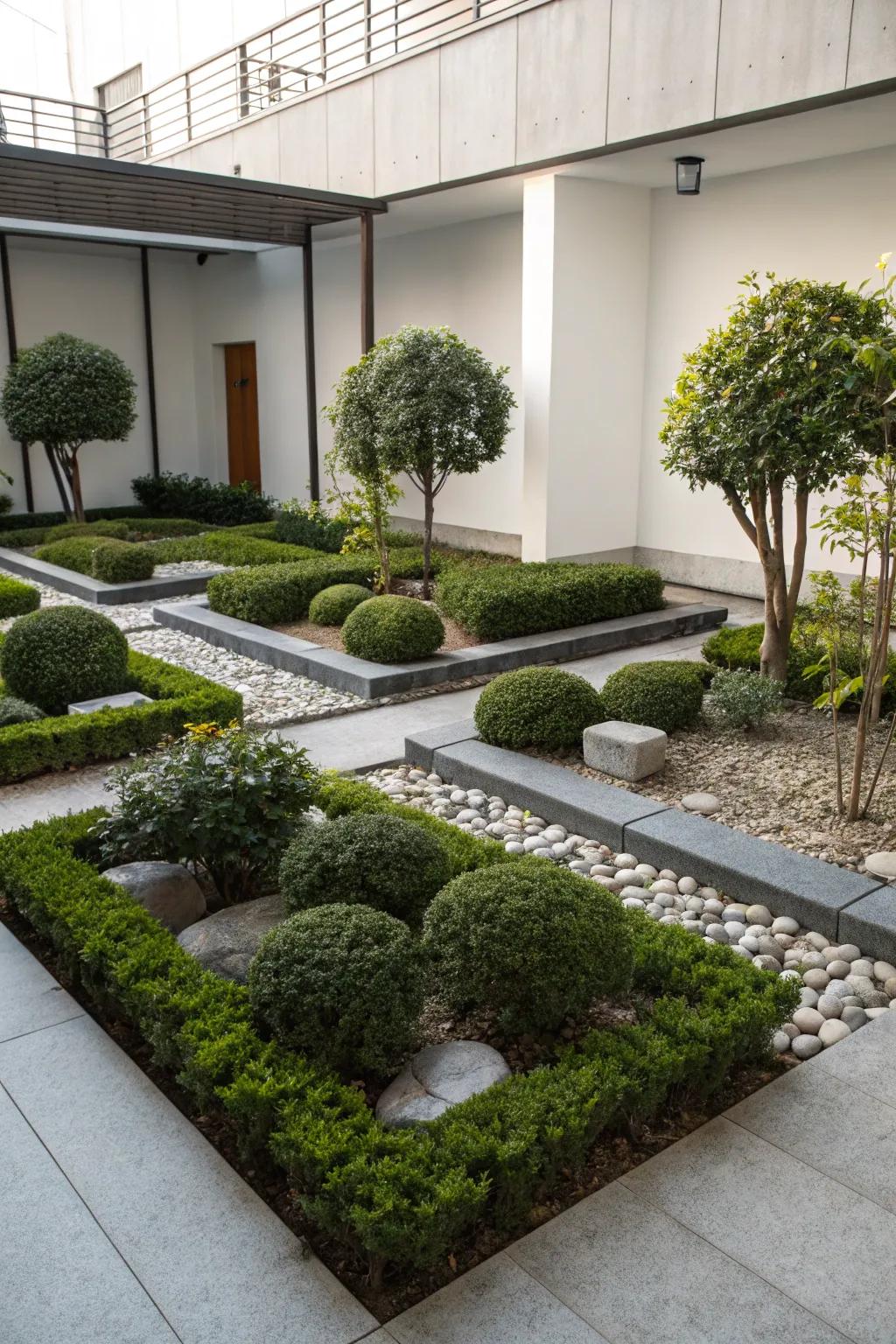 Modern minimalism offers a sleek and contemporary look.