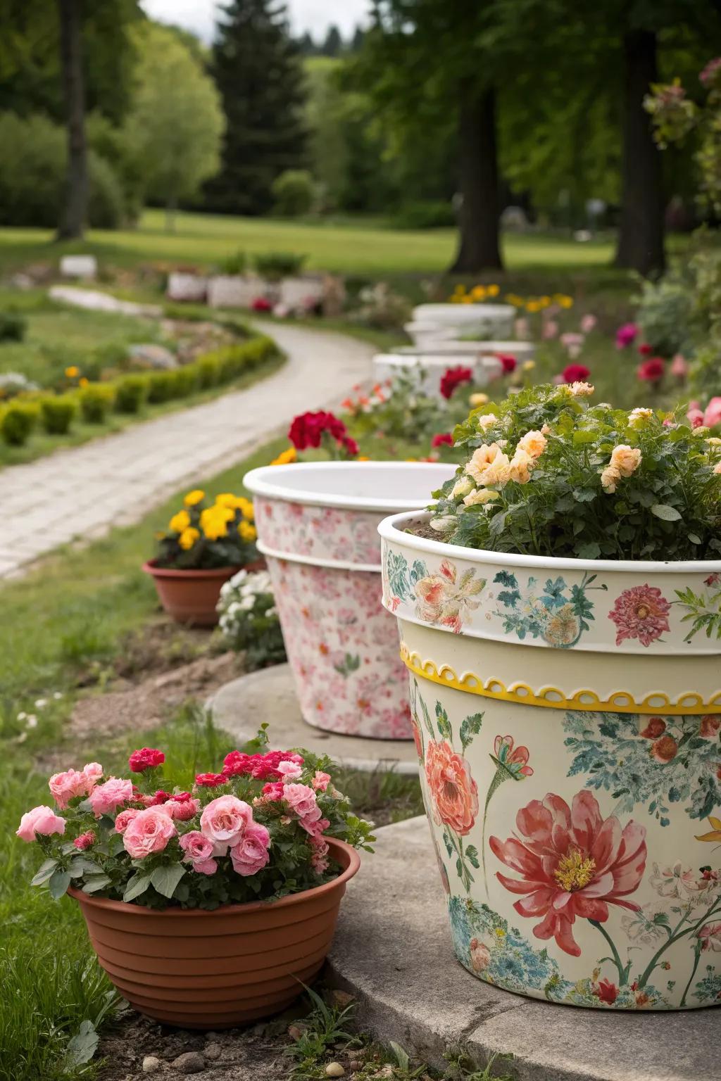 Classic elegance with vintage floral patterns.