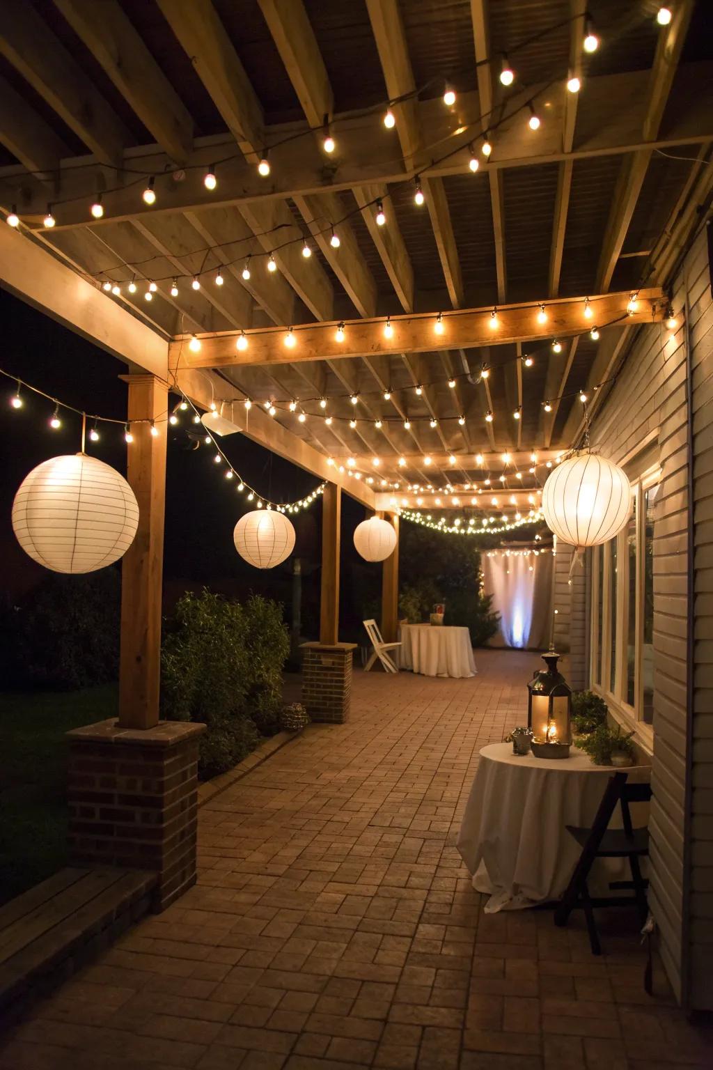 Illuminate your under deck area with enchanting lighting.