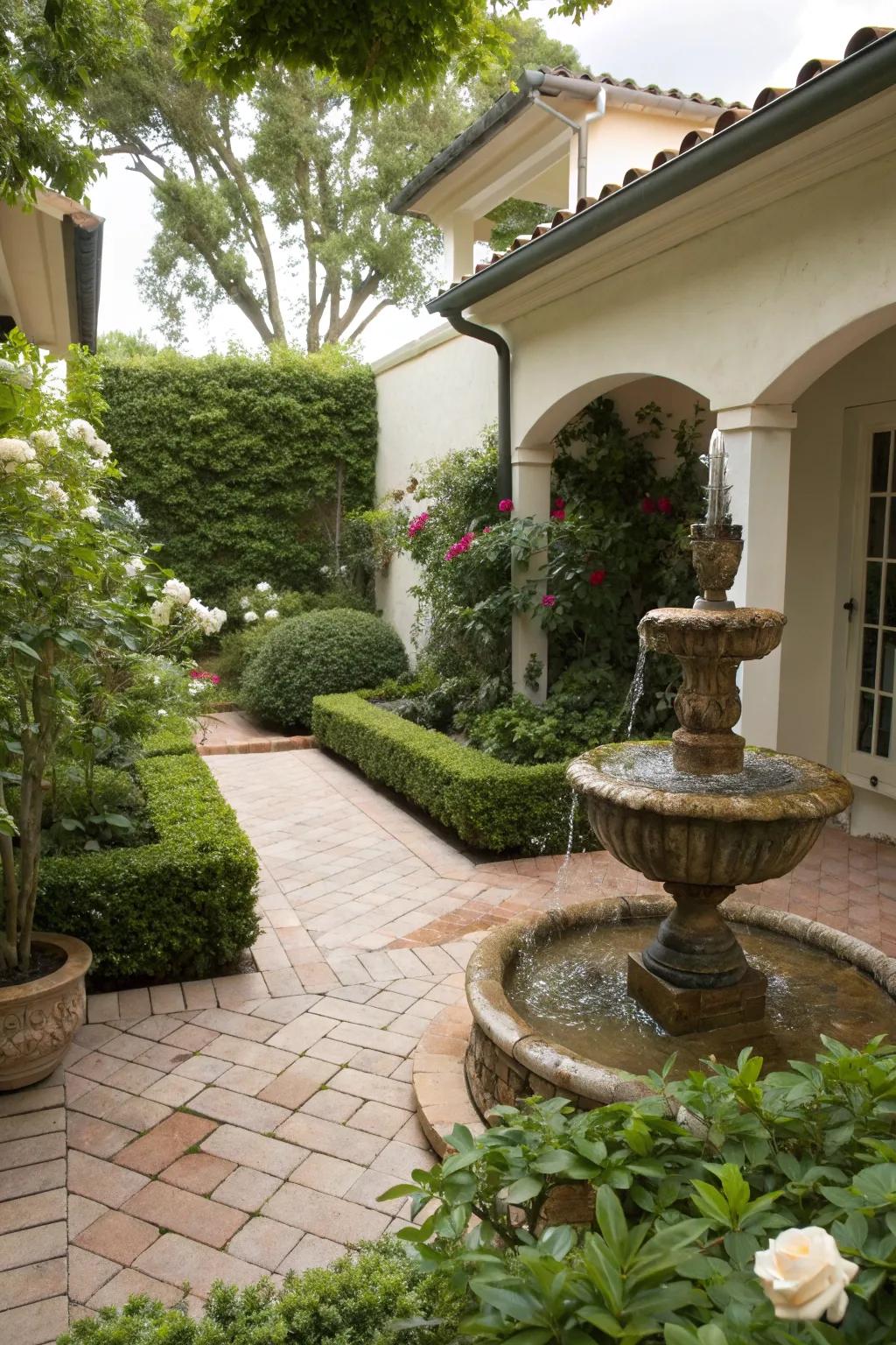 A tranquil water feature that adds a soothing ambiance.