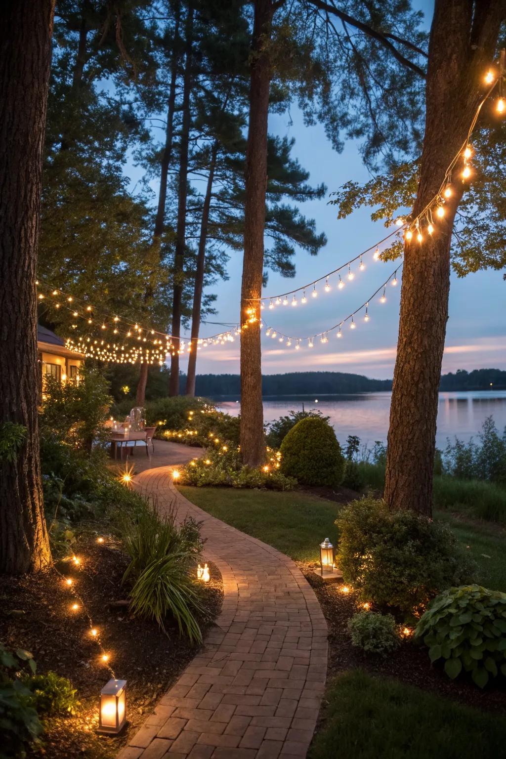 Transform your backyard into an enchanting space with well-placed outdoor lighting.