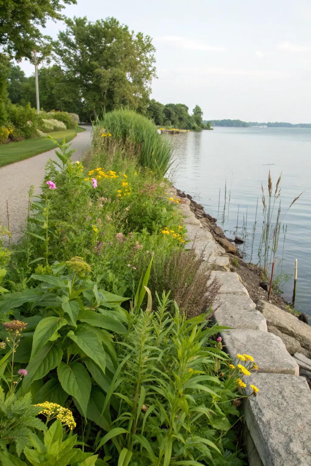 Vegetative seawalls support local ecosystems while protecting your shoreline.