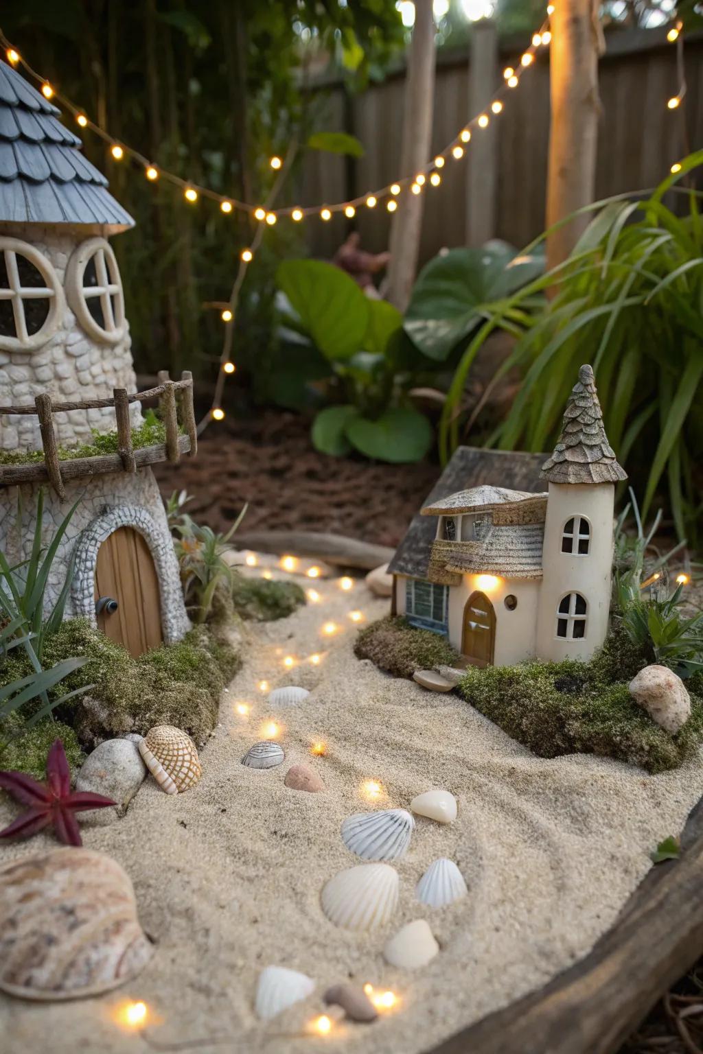 Themed fairy gardens offer unique and imaginative landscapes.