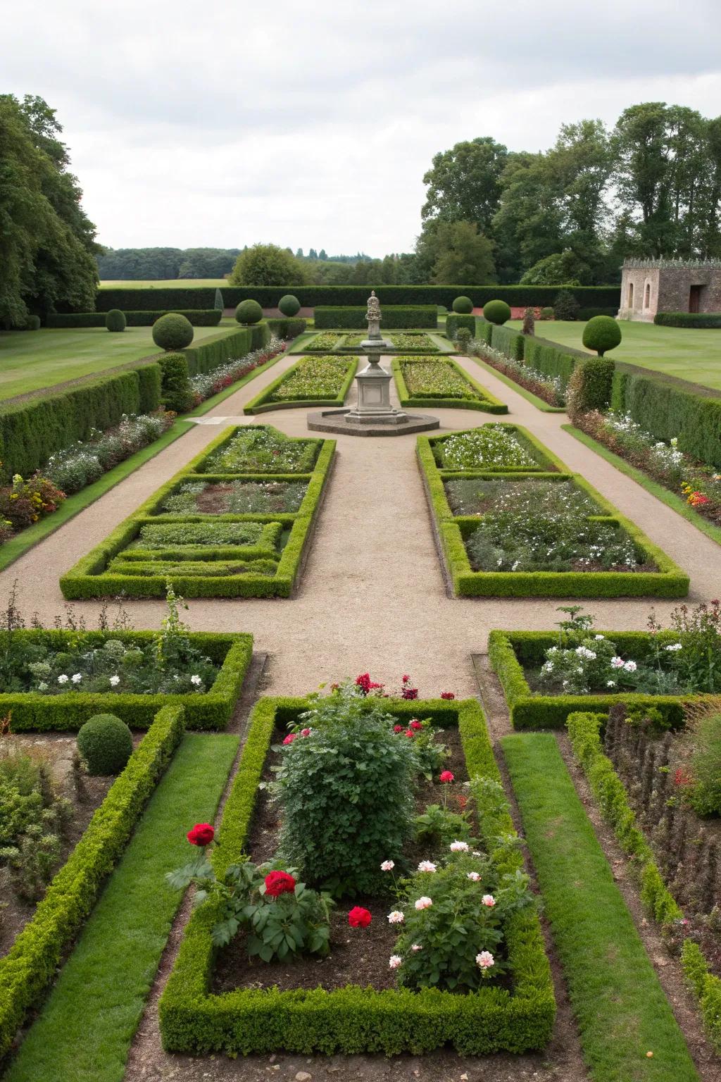 Achieving symmetry adds a sense of order and balance to any yard.