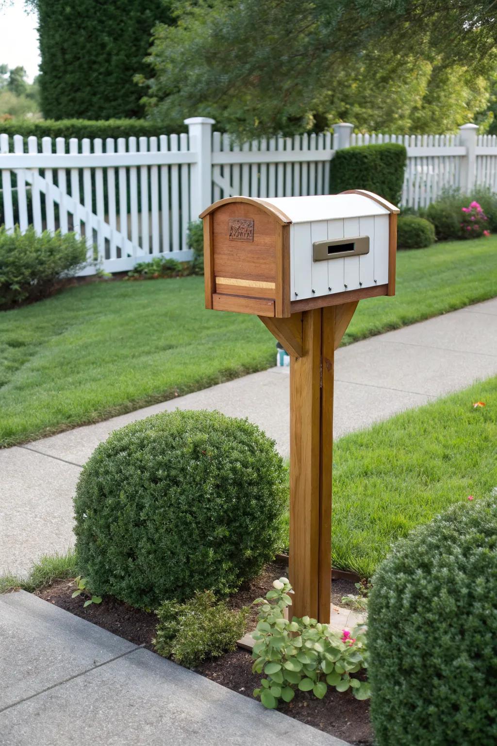 A mailbox that showcases the beauty of functional simplicity.