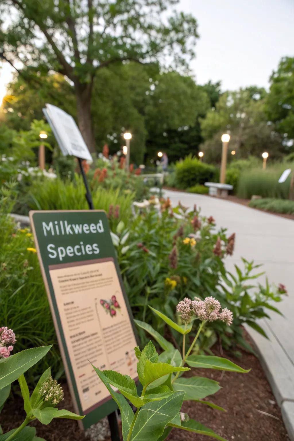 An educational garden corner that informs and inspires.