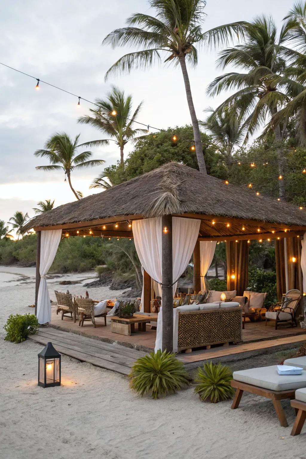 A versatile cabana ready for any occasion.