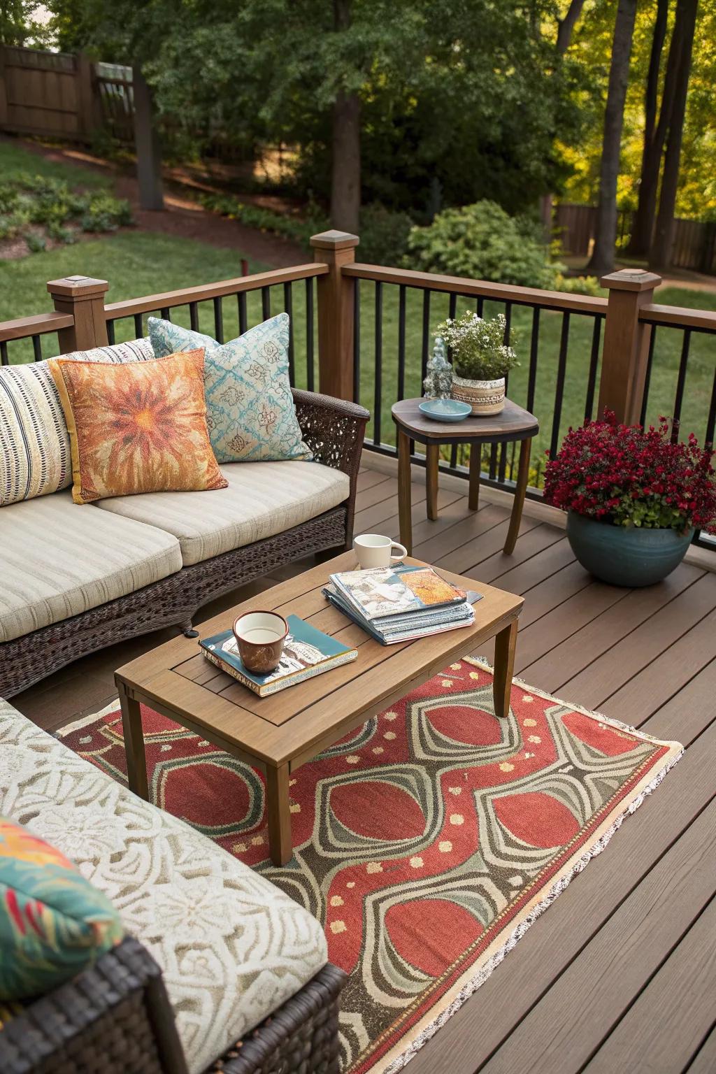 Accessories add personality and style to your deck.