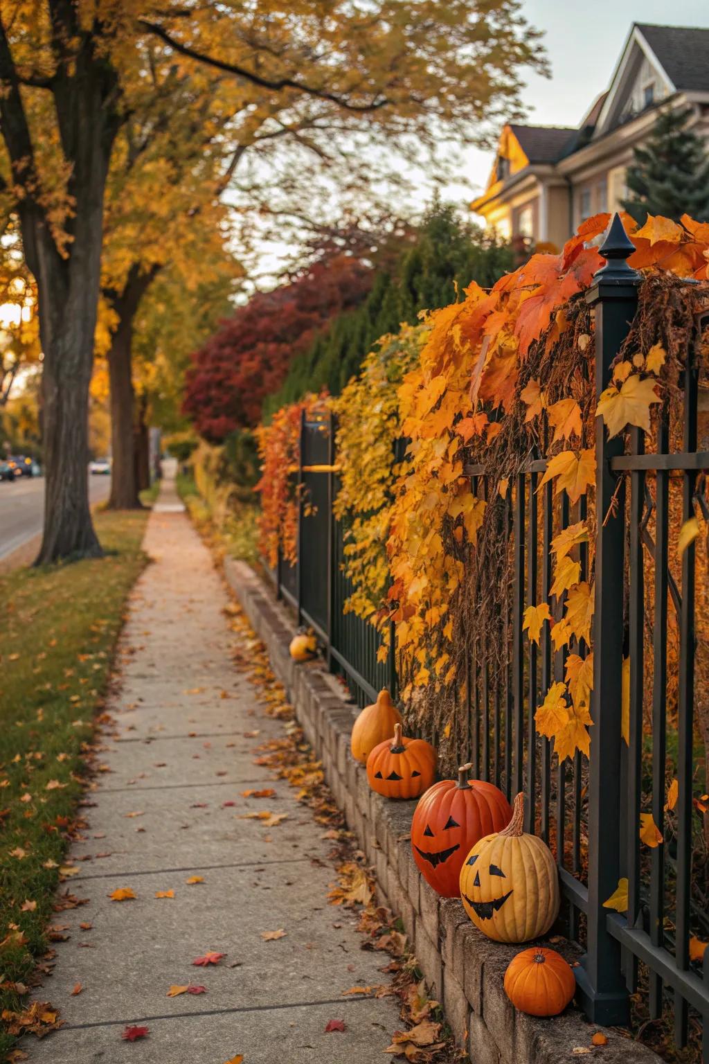Celebrate the seasons with dynamic decorations on your fence.