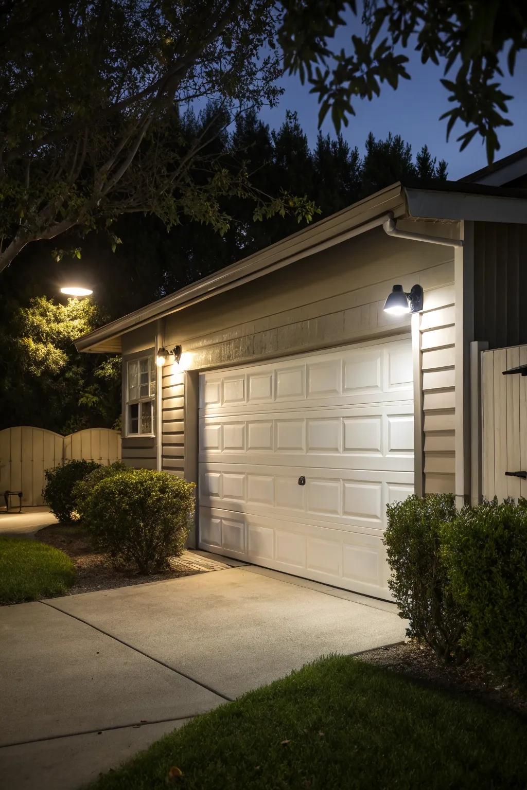 Outdoor lighting enhances both security and style.