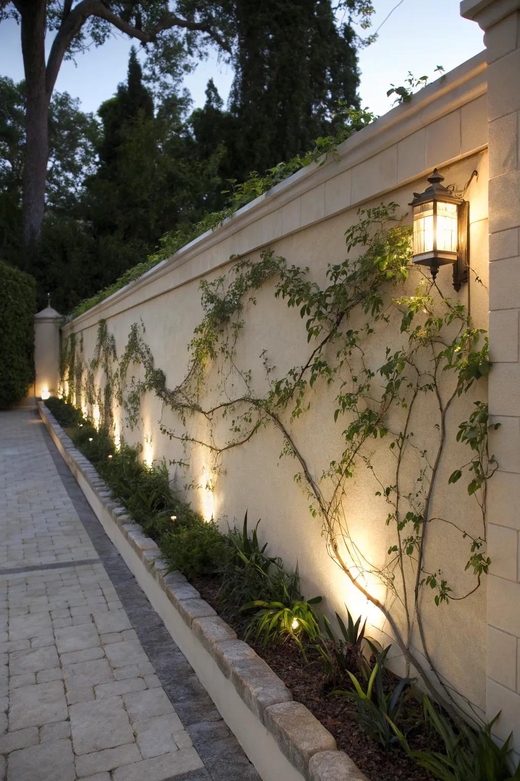 Decorative accents bring stucco walls to life.