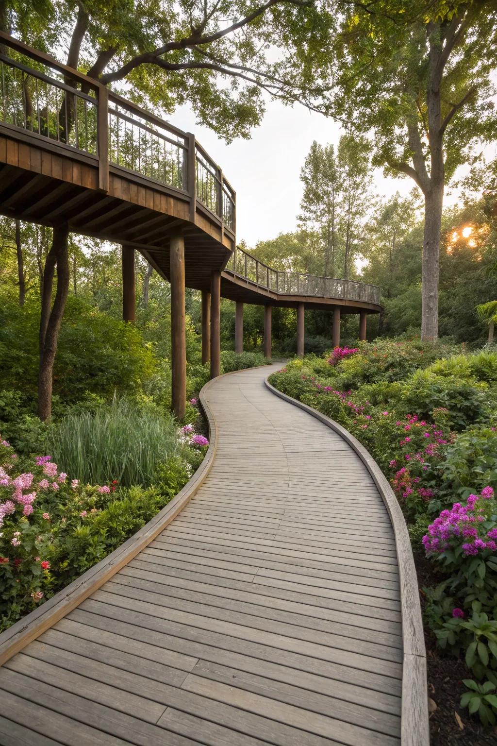 Elevate your garden experience with a boardwalk