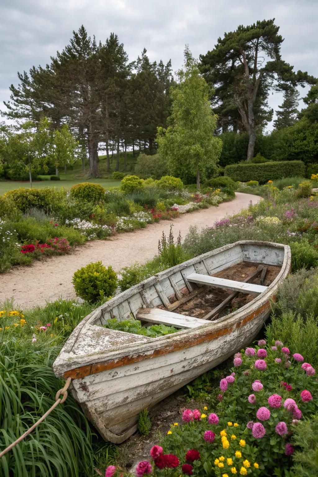The garden's eye-catching centerpiece