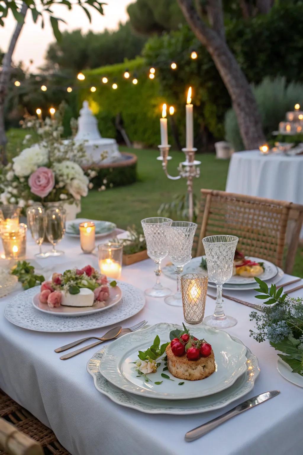 Delight in a themed dinner under the night sky.