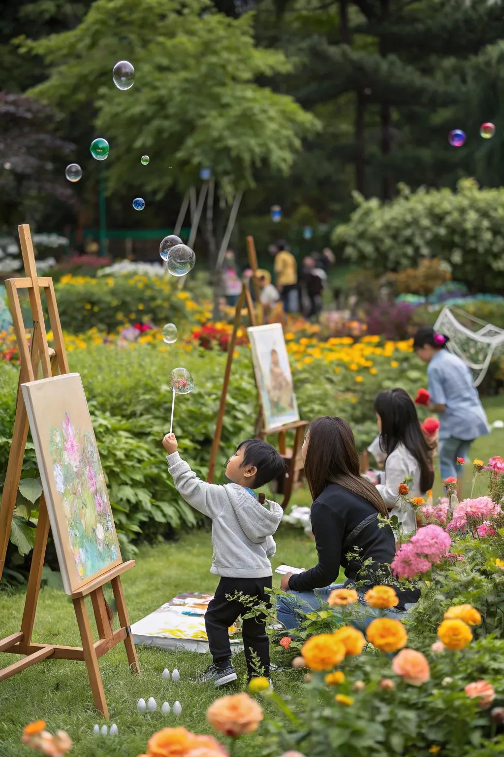 Activity stations provide endless entertainment and creativity.