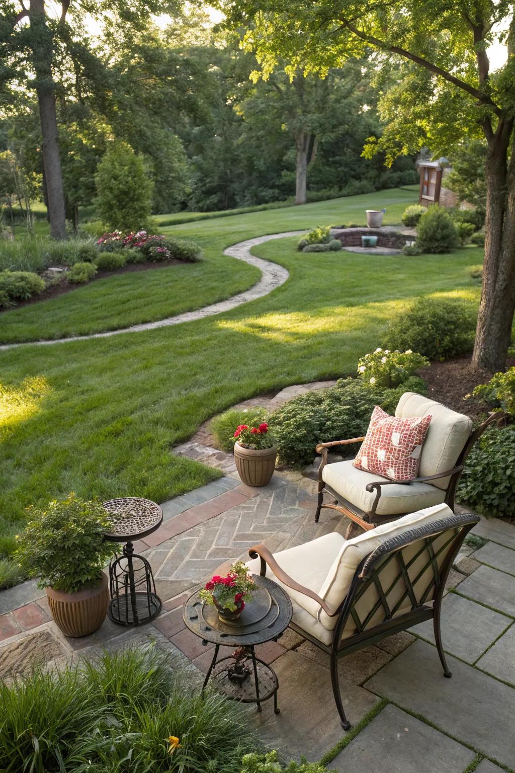 A multi-use outdoor area ready for various activities.