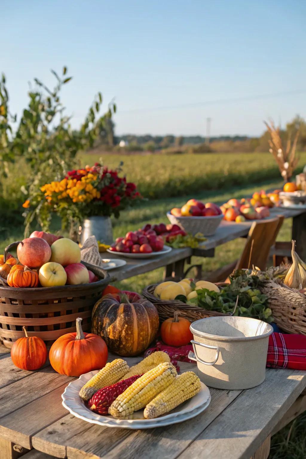A beautiful harvest dinner that honors the season's bounty.