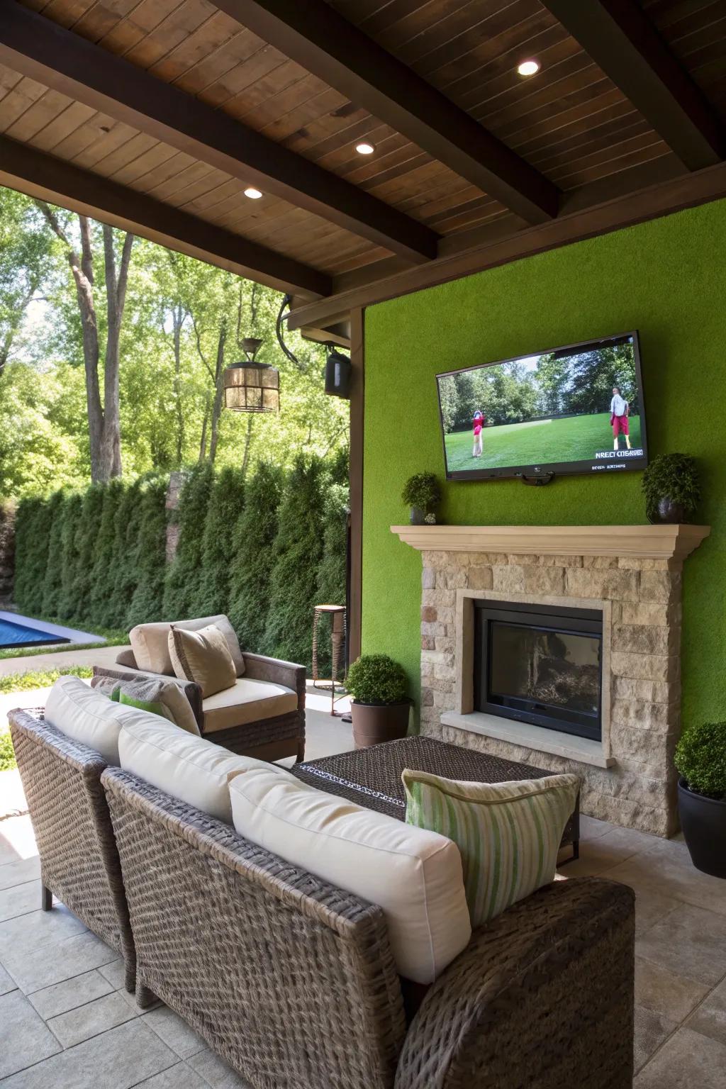 Transform your backyard into an outdoor cinema for endless entertainment.