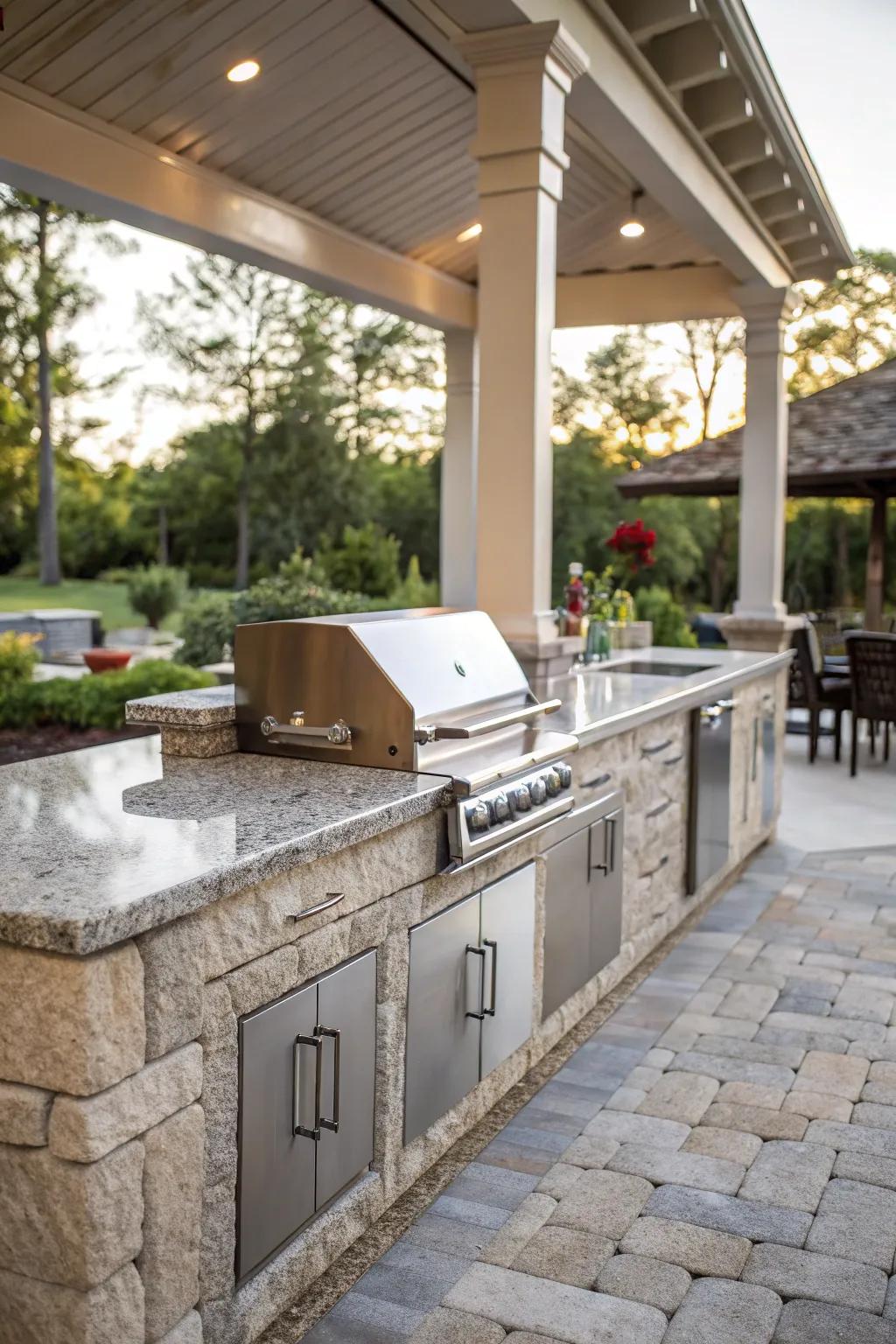 Integrated countertops that provide both beauty and functionality.