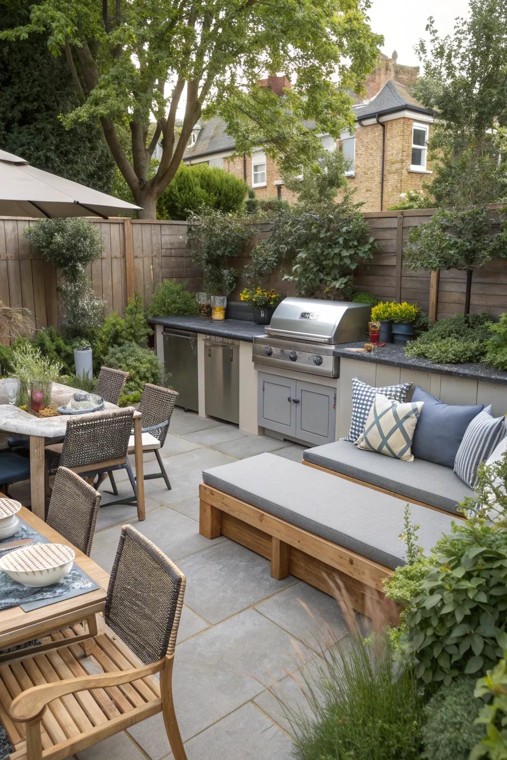 Design cozy seating areas for gatherings.