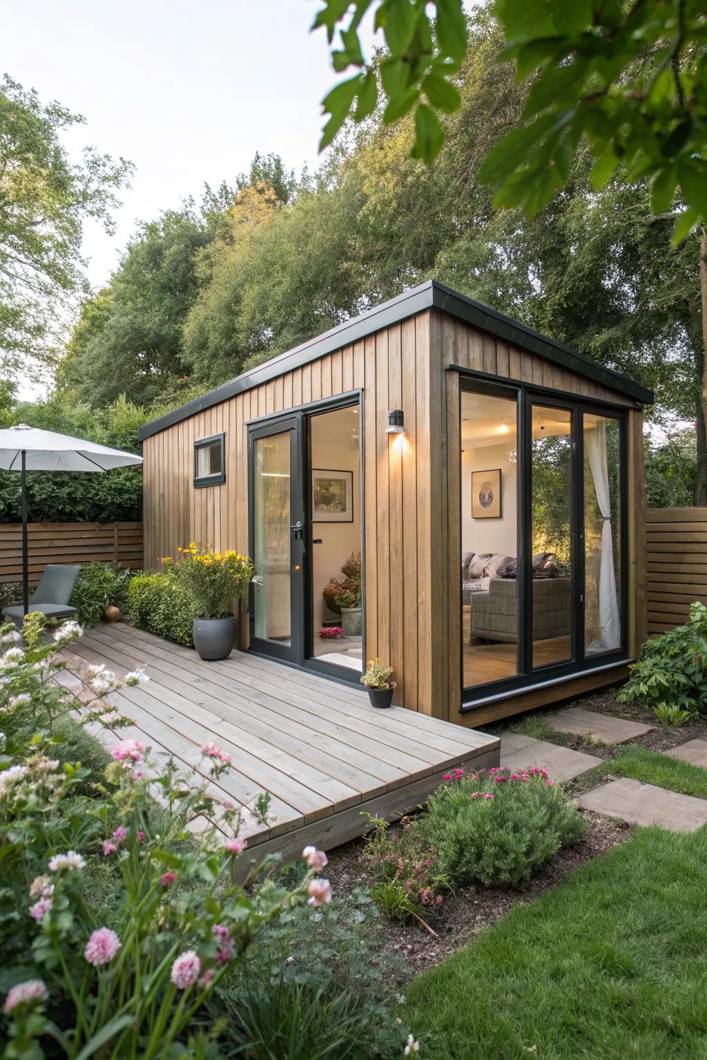 Composite decking provides a modern, eco-friendly option
