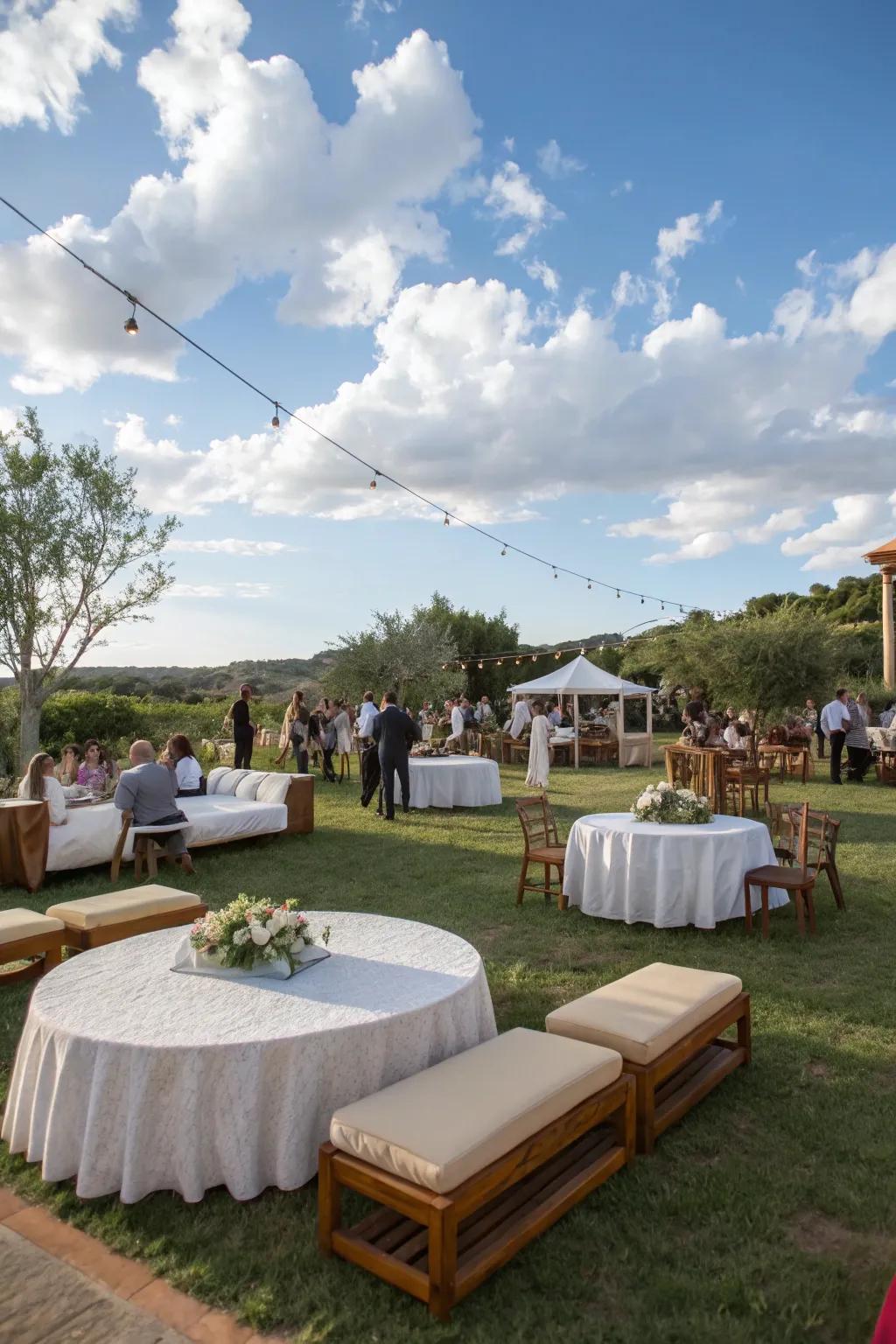 Mixed seating styles add personality and charm.
