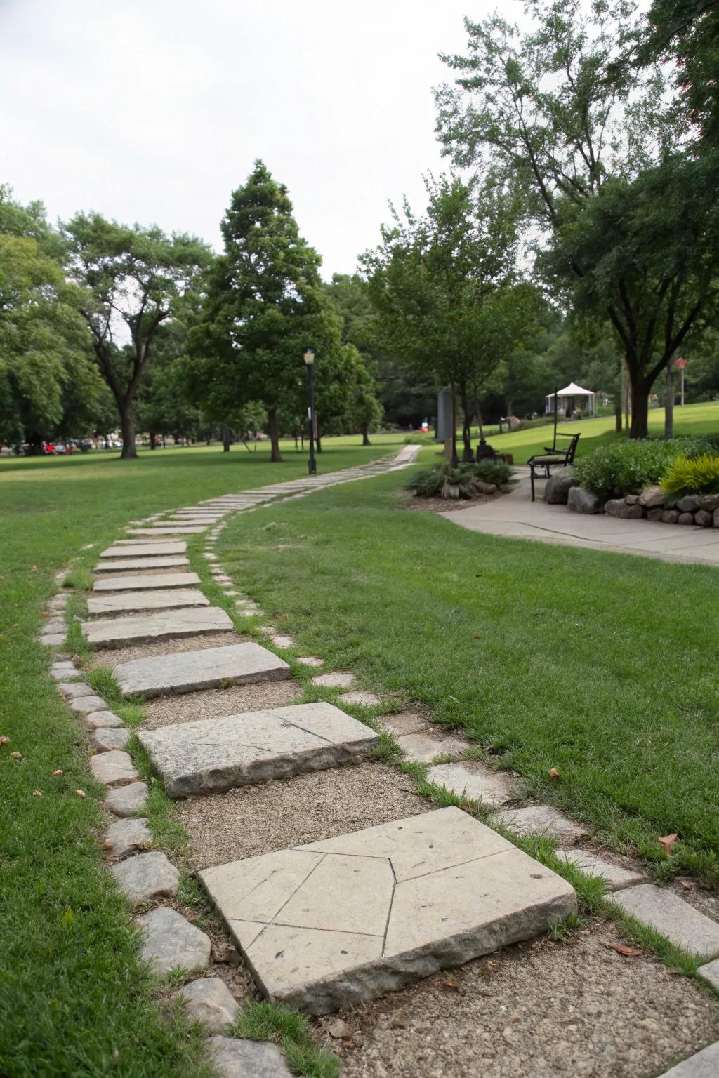 Walkways add functionality and structure to your park strip.