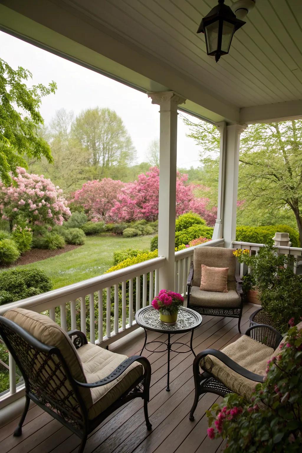 Maximize nature views with thoughtful furniture placement.