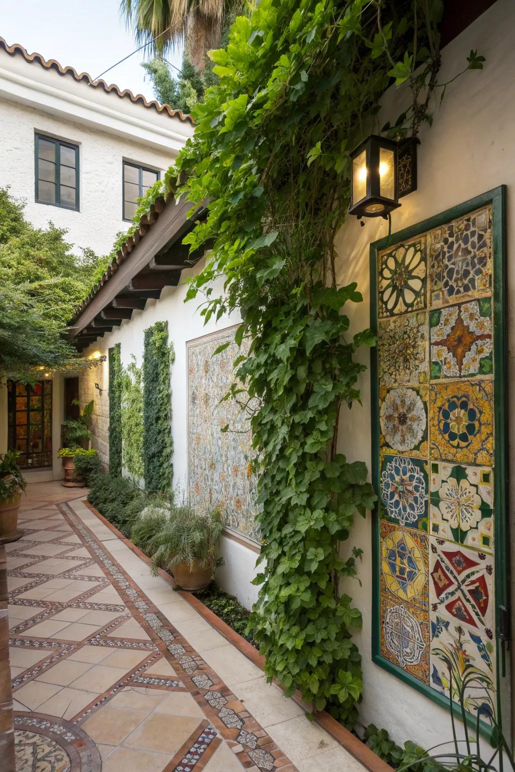 Decorative walls add texture and interest to your patio.