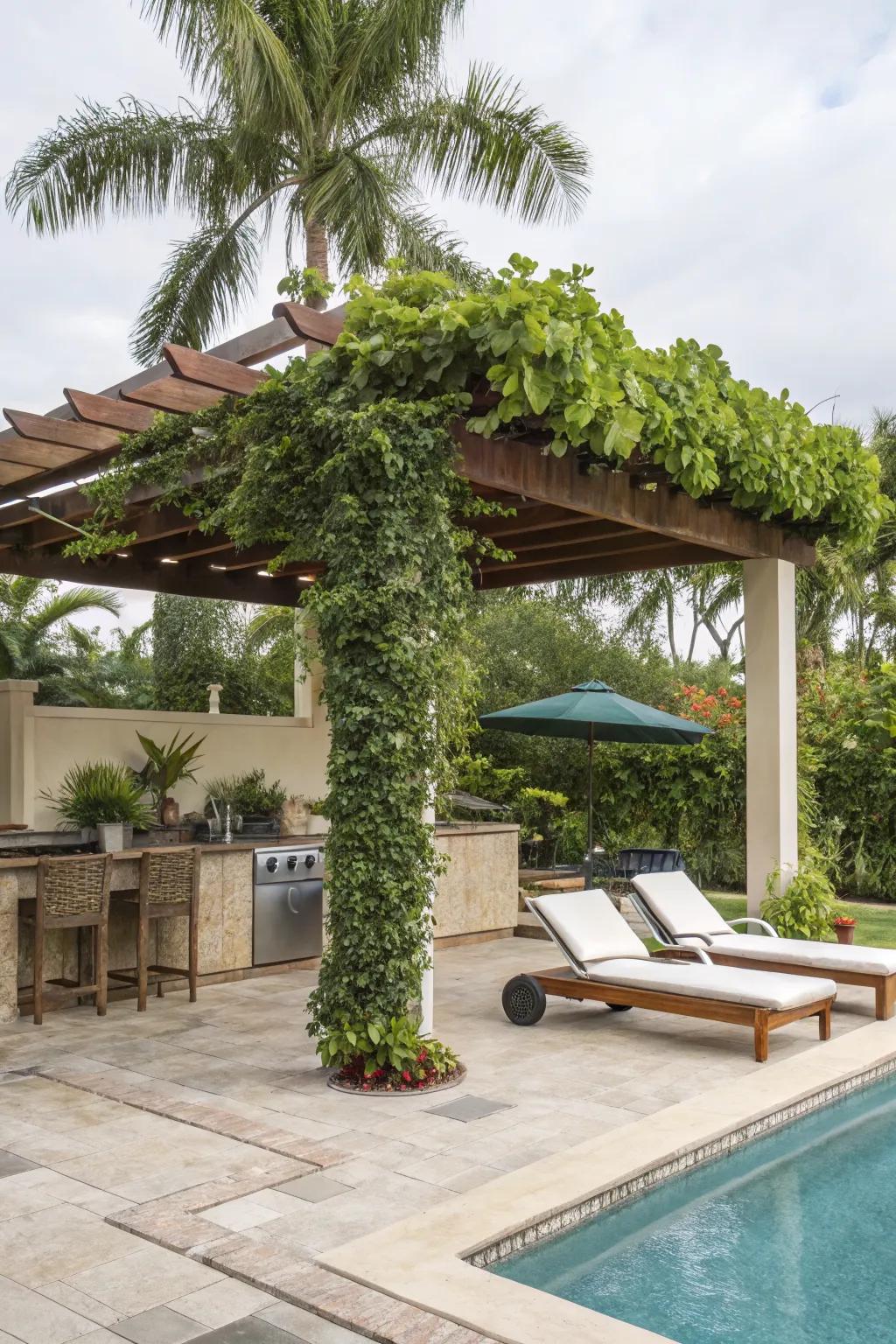 A poolside paradise perfect for relaxation.