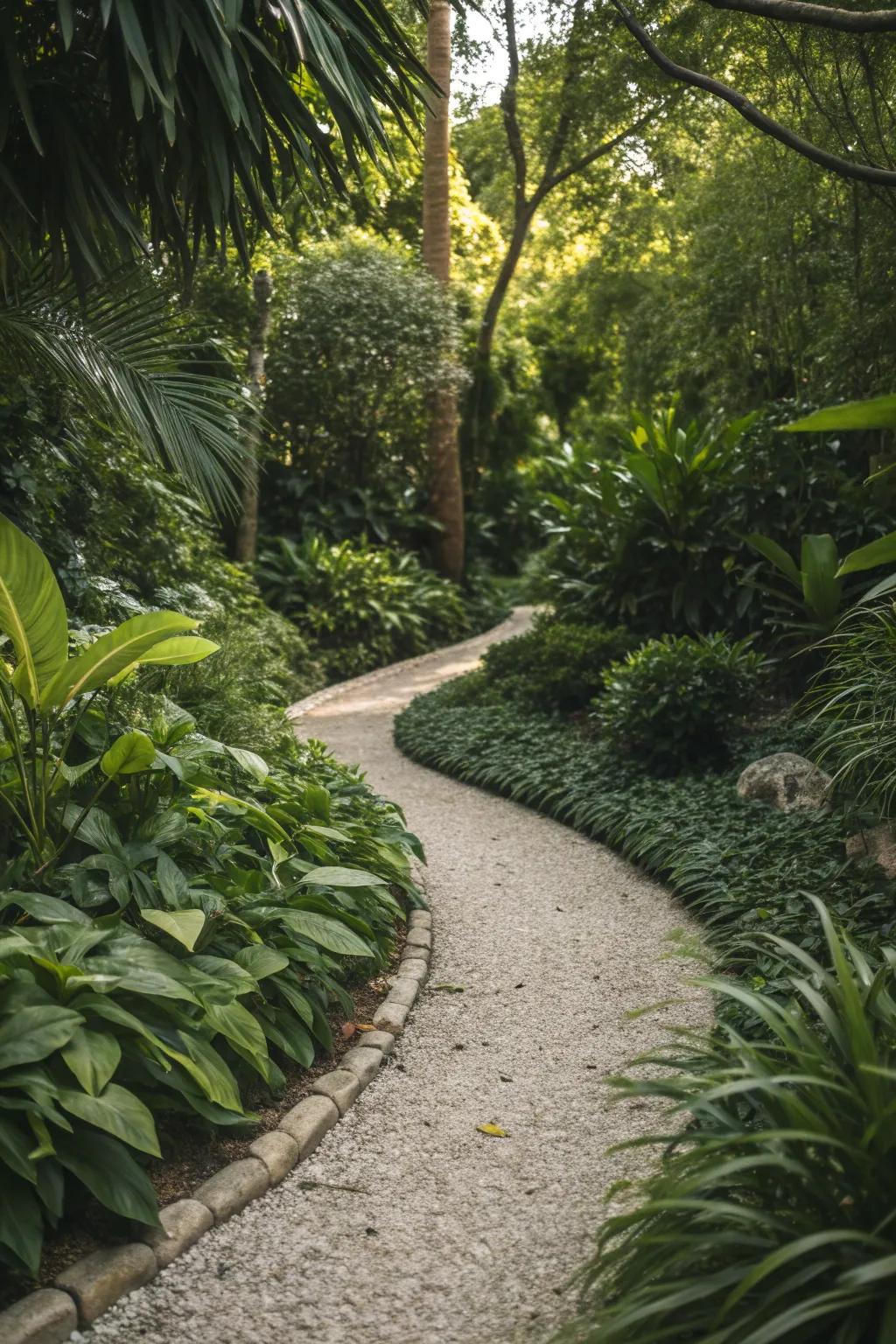 Pathways enhance both the function and aesthetics of a garden.