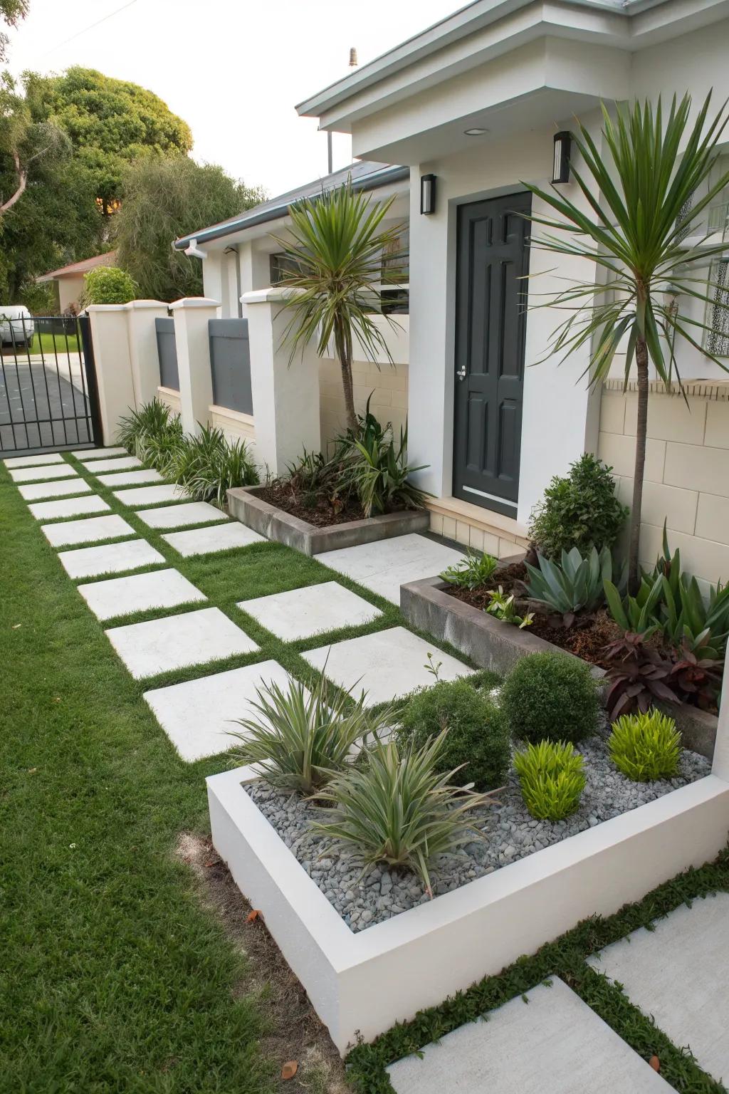 Achieve a modern look with minimalist plant designs.