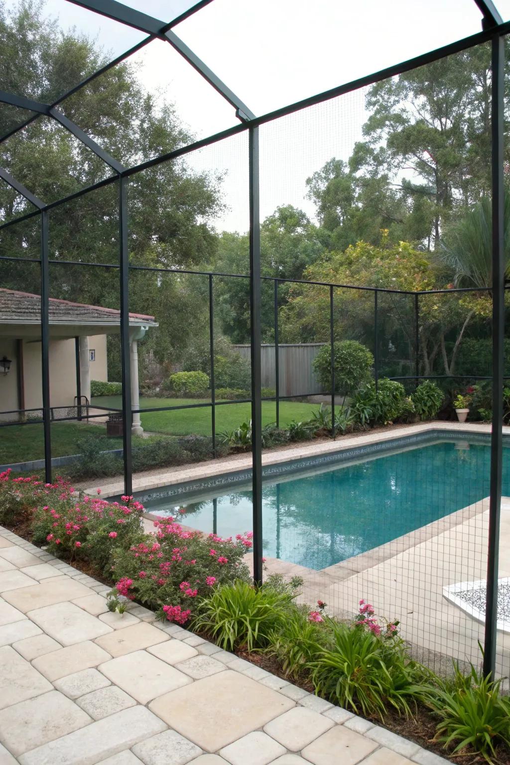 Bug-free relaxation with a screen enclosure