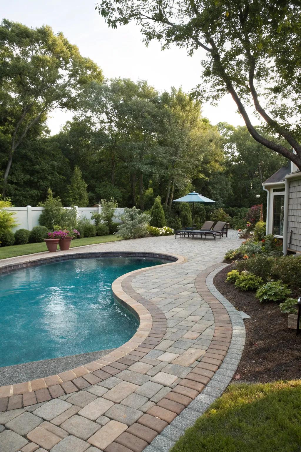 Curved layouts offer a natural flow and elegance.