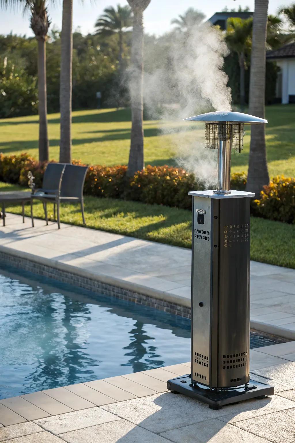 Gas heaters provide rapid heating for those last-minute pool parties.
