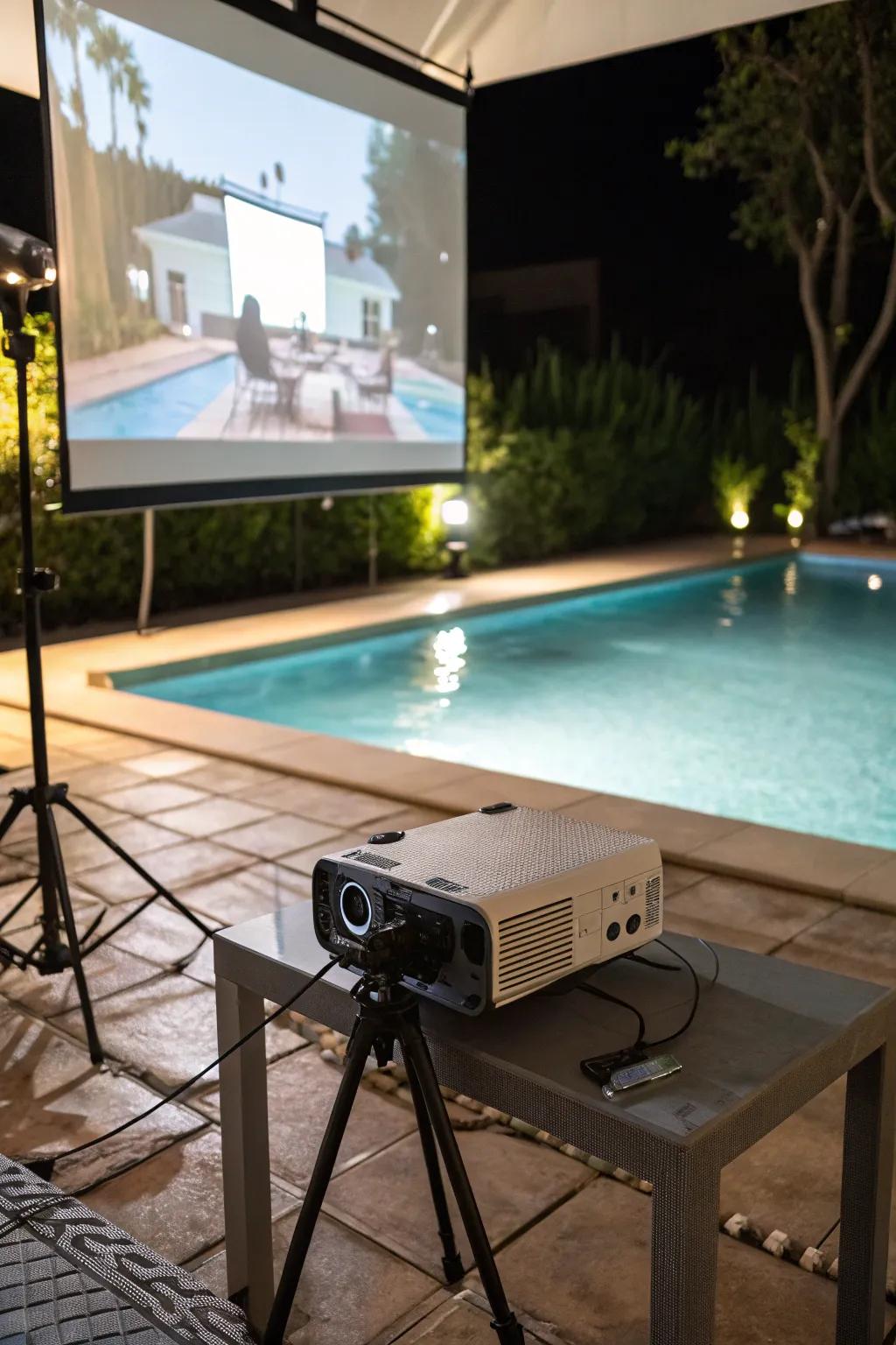 Ensure your projector is set up securely for the best viewing experience.