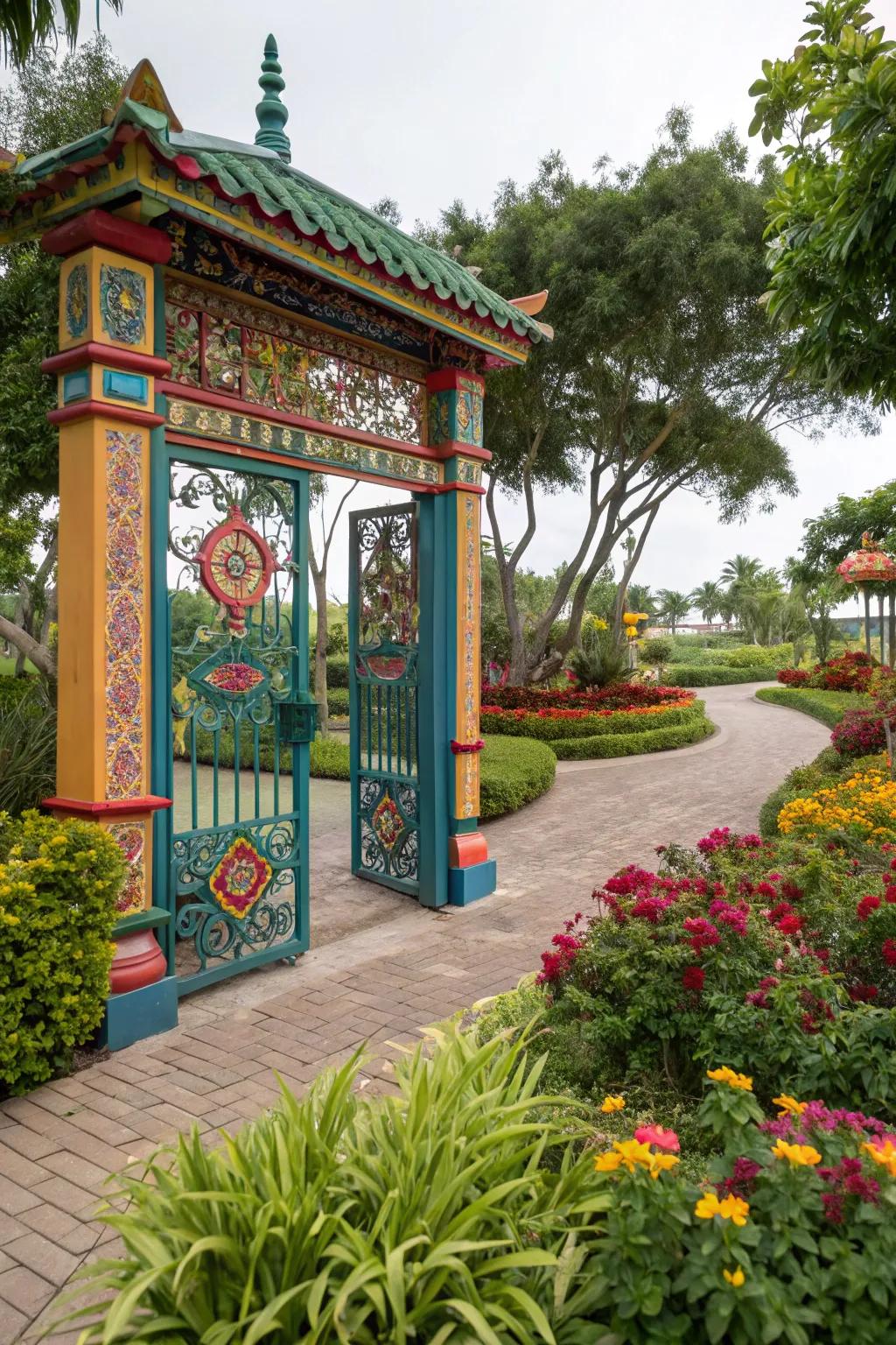 Color your gate for creative expression.