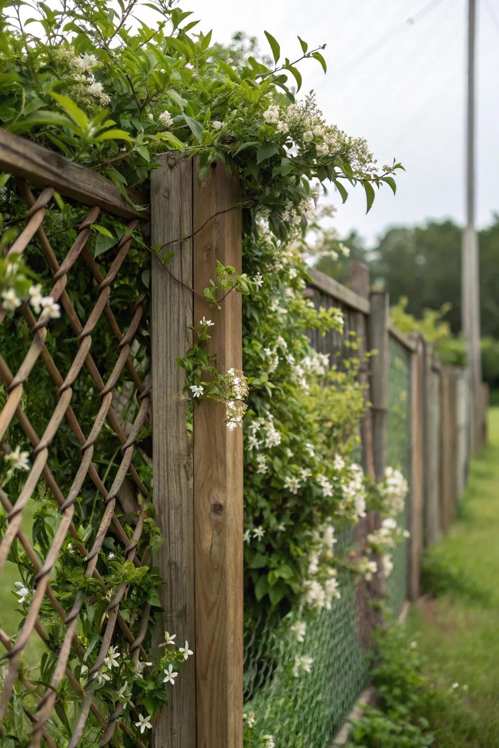 Trellising invites nature to enhance your privacy naturally.