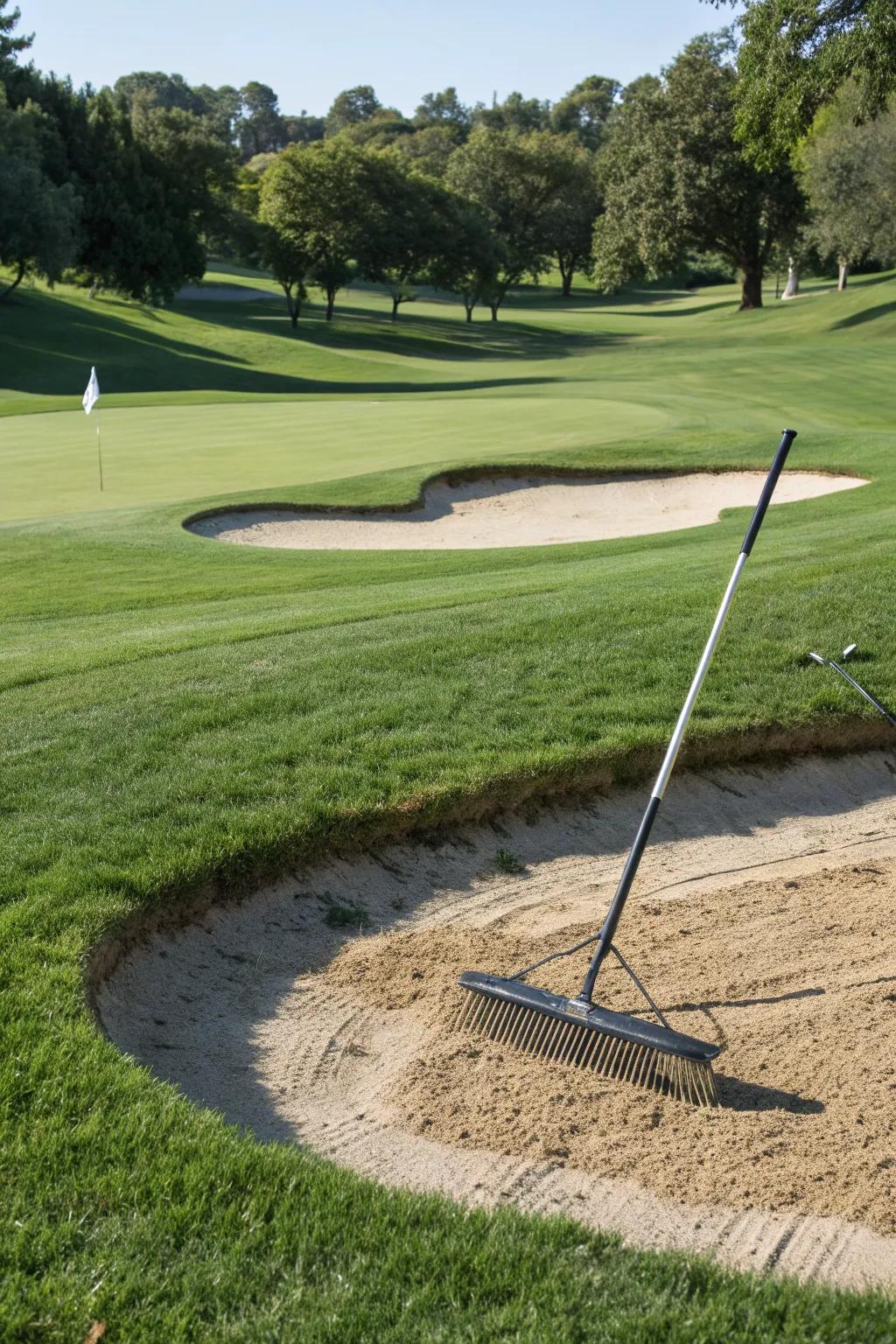 Incorporate sand traps for a more authentic golfing experience.