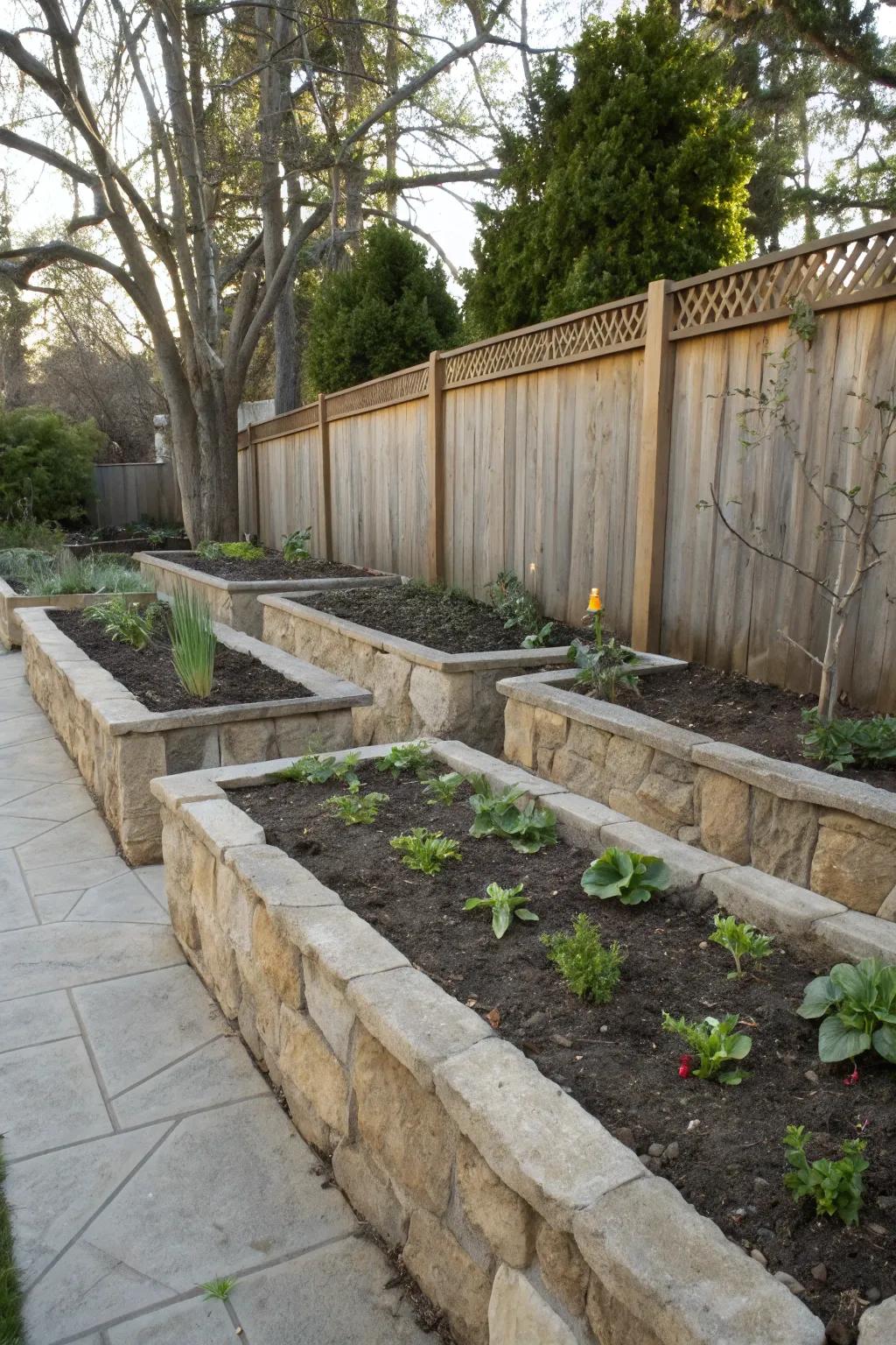 Neat edging gives your garden a polished look.